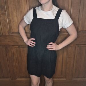 Black Pinafore Dress
